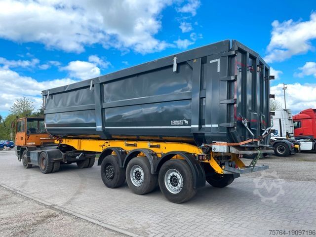 Semi-remorque benne SCHMITZ CARGOBULL ca. 52m³ Schrott Stahlmulde - Unfaller
