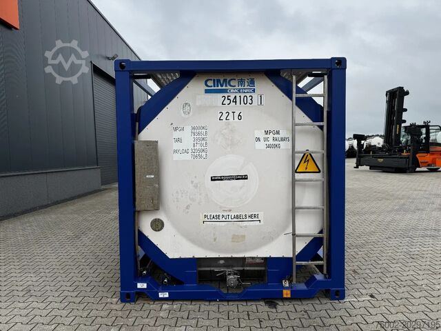 Containerul rezervor CIMC 20FT ISO, 25.050L / 1-COMP / 3 BAFFELS / T11 / ...