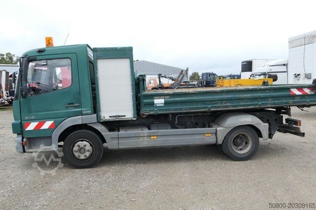 Kiepwagen bestelauto MERCEDES-BENZ 816 K Atego 4x2, 3. Sitz, 2x AHK, Diff-Sperre