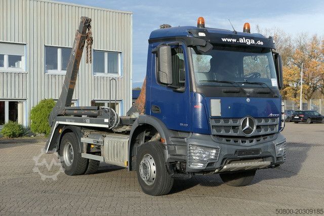 Kippers vrachtauto MERCEDES-BENZ 1832 K Arocs 4x2, Hiab SLT 140, teleskop., Klima