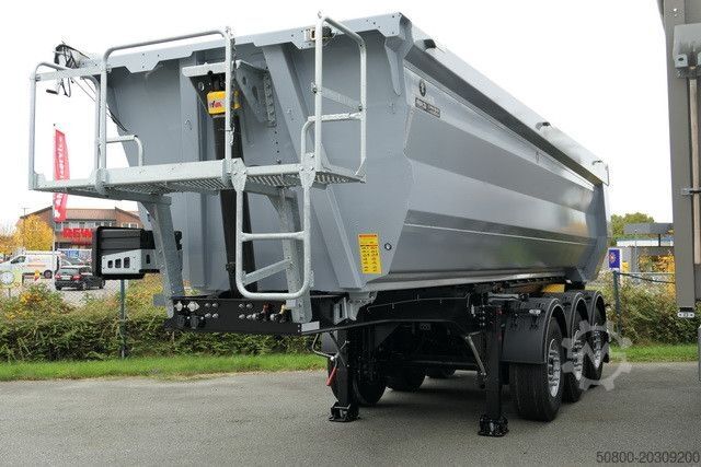 Billenős félpótkocsi MEGA MNW, Stahl, Hardox, 25m³, SAF, Luft-Lift, Plane