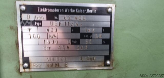 Notstromaggregat DAIMLER - BENZ STROMAGGREGAT / NOTSTROMAGGREGAT