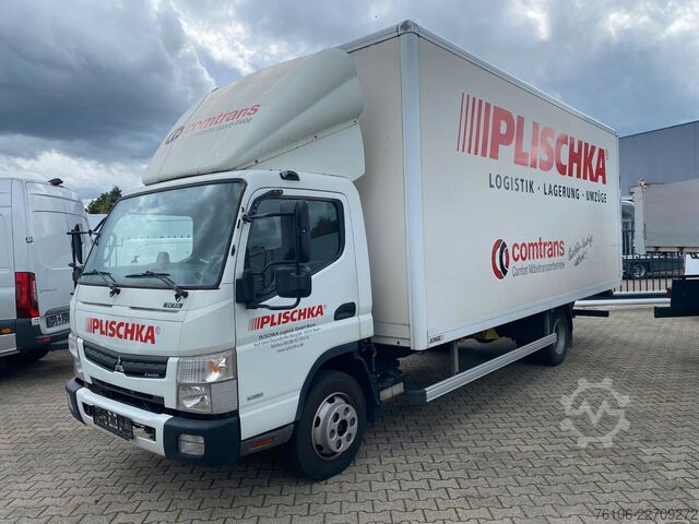 Furgoneta caja FUSO Canter 7C15 Koffer mit Ladebordwand