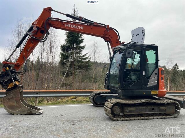 Rupsgraafmachine Hitachi zx85us-6 excavator w/ rototilt, sanding bucket, di