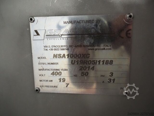 Automatyczna krajalnica taśmowa Grasselli NSA1000XC