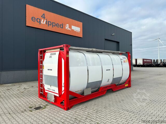 Container Van Hool 20FT  24.900L / 2 comp (2x 12.450L) / UN PORTAB...