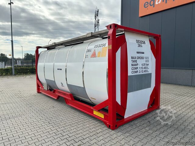 Container Van Hool 20FT  24.900L / 2 comp (2x 12.450L) / UN PORTAB...
