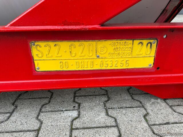 Container Van Hool 20FT  24.900L / 2 comp (2x 12.450L) / UN PORTAB...