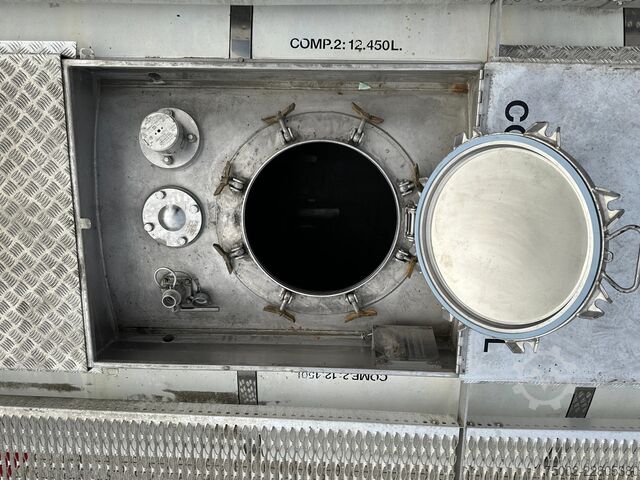 Container Van Hool 20FT  24.900L / 2 comp (2x 12.450L) / UN PORTAB...