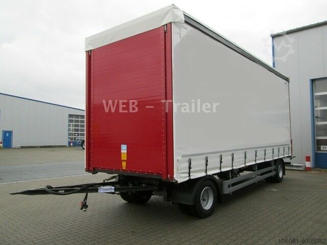 Rimorchio aperto con telone WEB-TRAILER PRASQ Drehschemel Curtainsider / XL