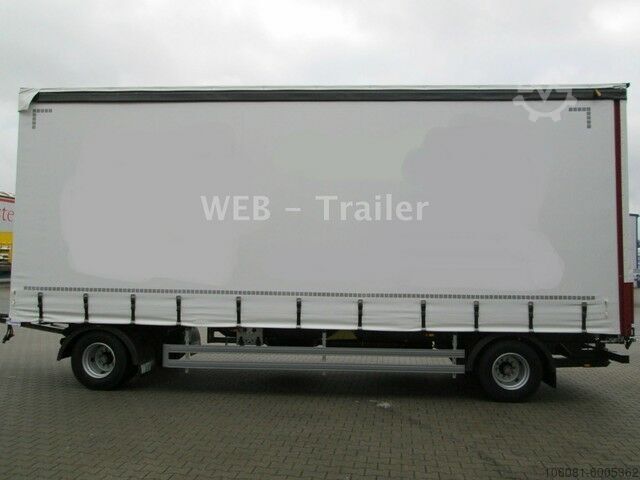 Rimorchio aperto con telone WEB-TRAILER PRASQ Drehschemel Curtainsider / XL