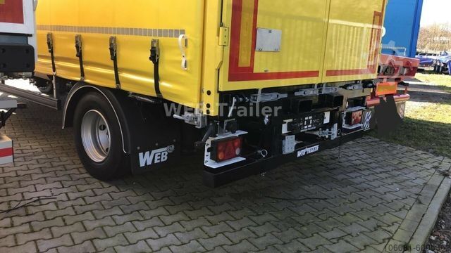 Rimorchio aperto con telone WEB-TRAILER PRASQ Drehschemel Curtainsider / XL