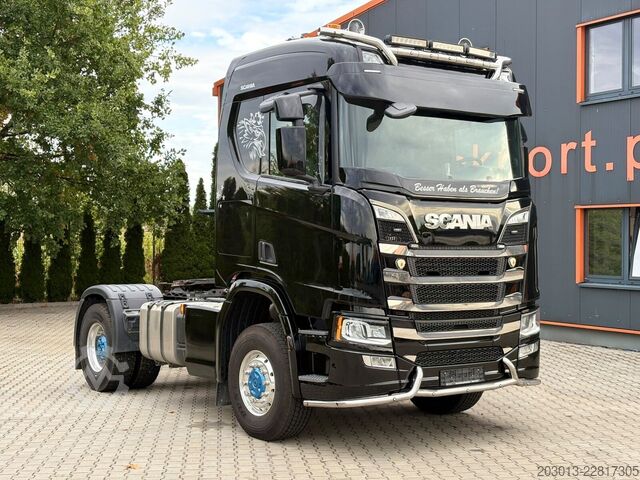 Tracteur routier standard SCANIA R 500 4x4 Euro 6 SZM Kipphydraulik Blatt /Luf