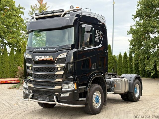 Tracteur routier standard SCANIA R 500 4x4 Euro 6 SZM Kipphydraulik Blatt /Luf