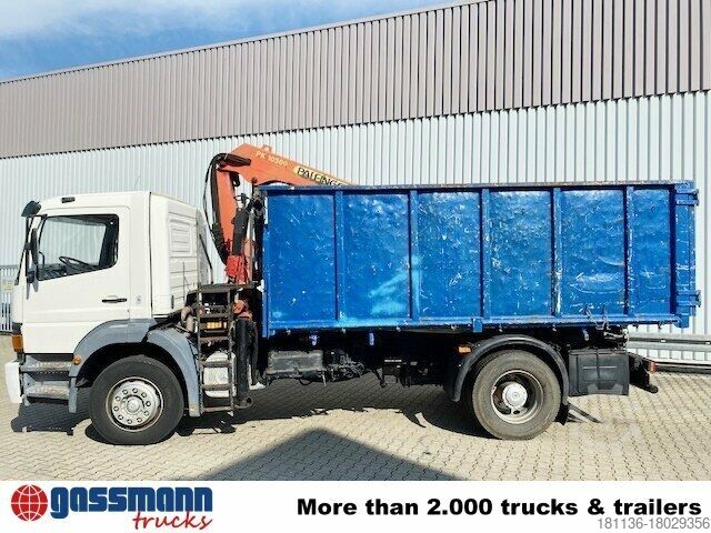 Tipper truck Mercedes-Benz Atego 1823 4x2 mit Kran Palfinger PK10500, Kipper