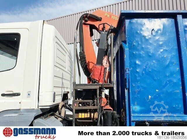 Tipper truck Mercedes-Benz Atego 1823 4x2 mit Kran Palfinger PK10500, Kipper