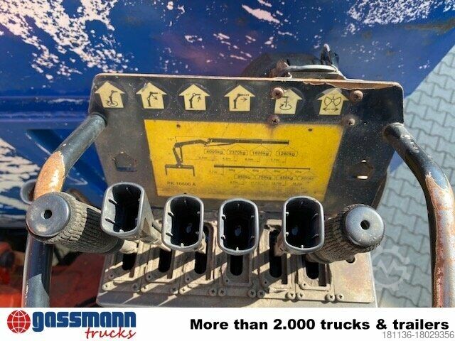 Tipper truck Mercedes-Benz Atego 1823 4x2 mit Kran Palfinger PK10500, Kipper