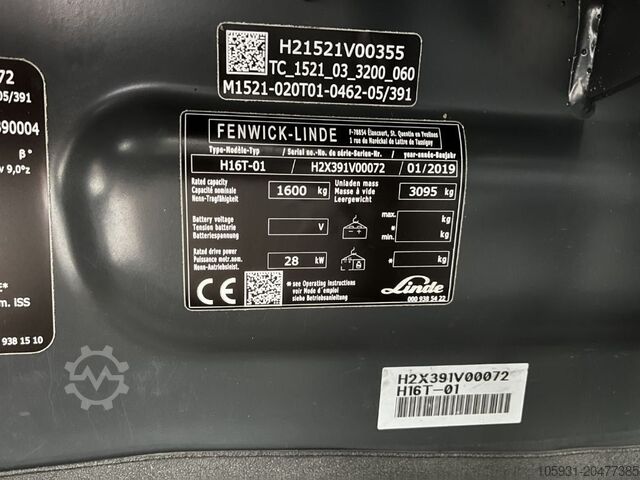 Montacargas de GLP Linde H16T-01