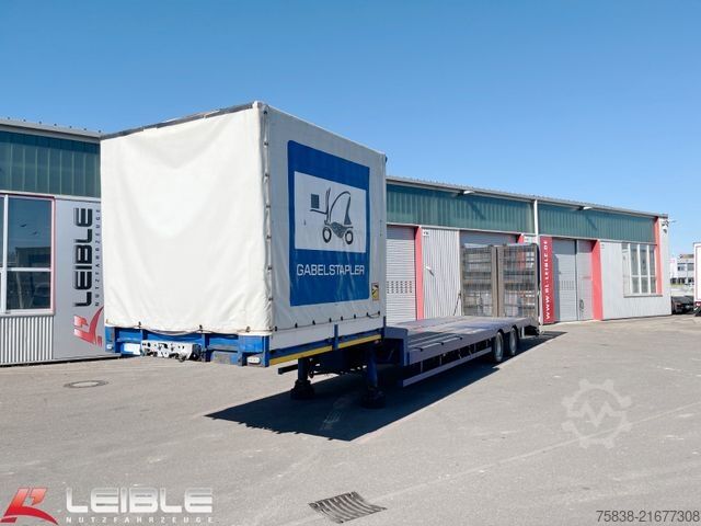 Low loader semitrailer NOOTEBOOM OSD-33-02*Multi*Schwanenhals*Seilwinde*Stapler*