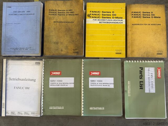 Vertical machining center Yang Eagle SMV 1000, ähnlich Deckel Maho Quaser, Mori Seiki, Doosan, Bridgeport