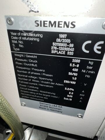 Siemens Siplace 80 F4 /6 FS 01 Year of construction 1998 siemens Siemens Siplace 80 F4 /6 FS 01 Baujahr 1998