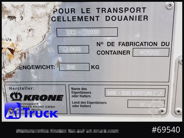 Carroçaria amovível com estrutura em caixa KRONE WB BDF 7,45 Koffer,  2750mm innen, 20 x vorhanden