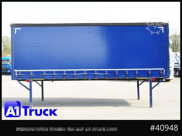 Chassis intercambiável com plataforma e lona WECON WPR 745, verzinkt, 2570 innen, Bordwand