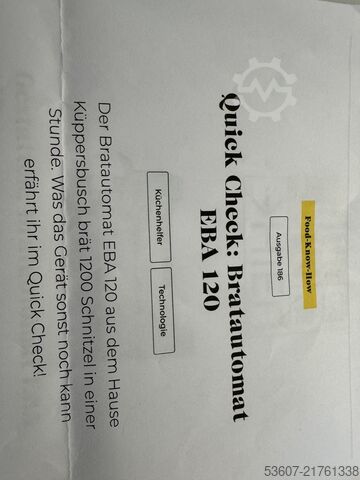 Bandfrituur Küppersbusch EBA 120