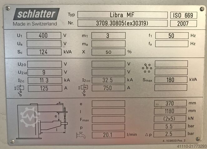 Svařovací stroj na pletivo SCHLATTER Posiweld Type Libra