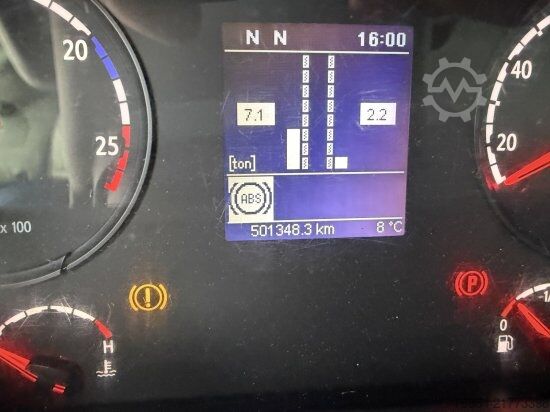 Camion e rimorchio SCANIA P380   EURO 5 DAZU SCHEUWIMMER FT1119 ZENTRALACHSANHäNGER