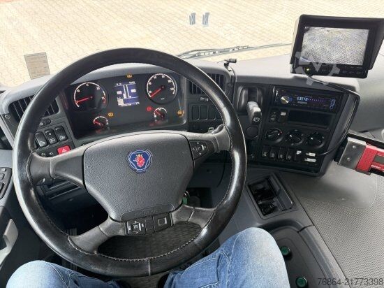 Camion e rimorchio SCANIA P380   EURO 5 DAZU SCHEUWIMMER FT1119 ZENTRALACHSANHäNGER