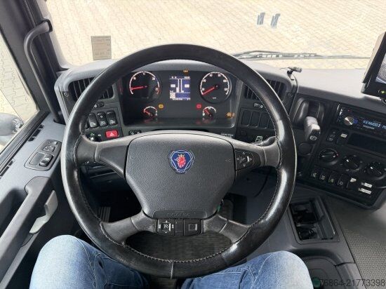 Camion e rimorchio SCANIA P380   EURO 5 DAZU SCHEUWIMMER FT1119 ZENTRALACHSANHäNGER