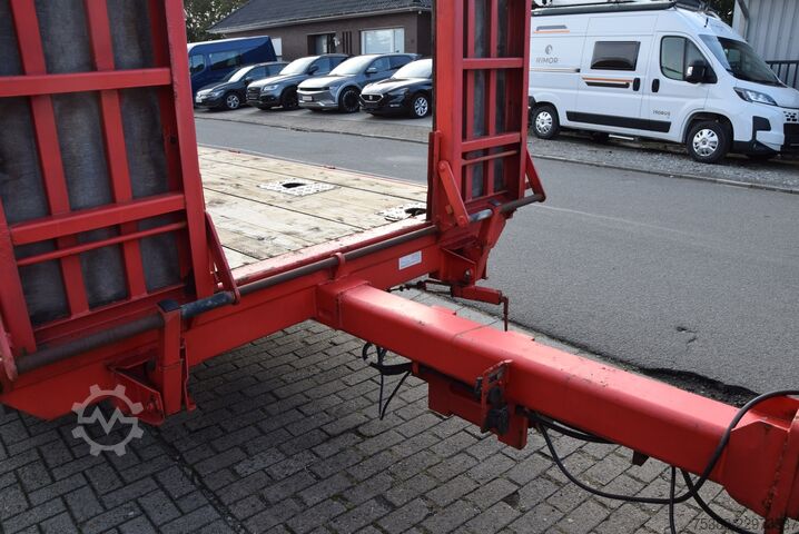 Alçak şasi römork Müller-Mitteltal Tandem Tieflader Rampen 10000KG TÜV   HU NEU