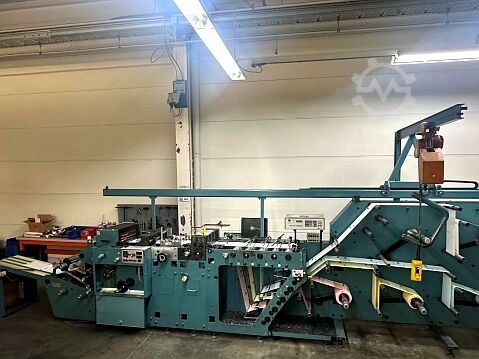 Rulloffsettryckpress Edelmann Webprint 48 Five & Edelmann Graphics Typ HS Rollen-Offset-Druckmaschine mit Schneideeinheit mit Sortiereinheit