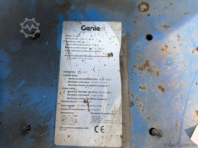 Genie GS - 2646 Ψαλιδωτή ανυψωτική πλατφόρμα / Εργαλειοφόρος πλατφόρμα / Ψαλιδωτό ανυψωτικό με ύψος  GENIE GS - 2646  SchaarHoogwerker / Arbeitsbuhne / Scicc