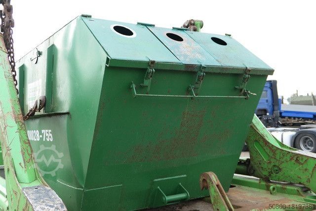 Billenőplatós teherautó Sammelbehälter, Glascontainer, Absetzcontainer