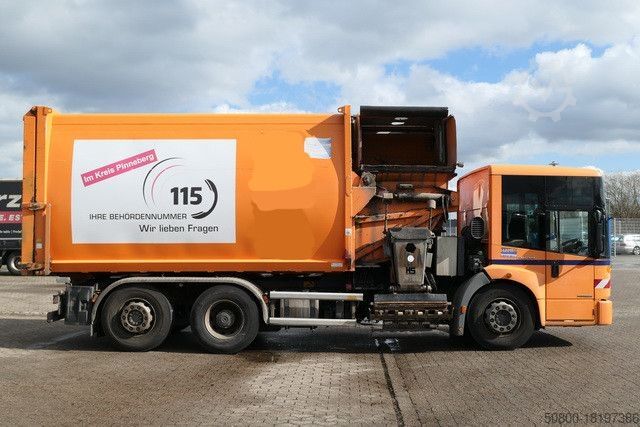 Garbage truck MERCEDES-BENZ 2633 Econic, Schörling, Seitenlader, Klima,