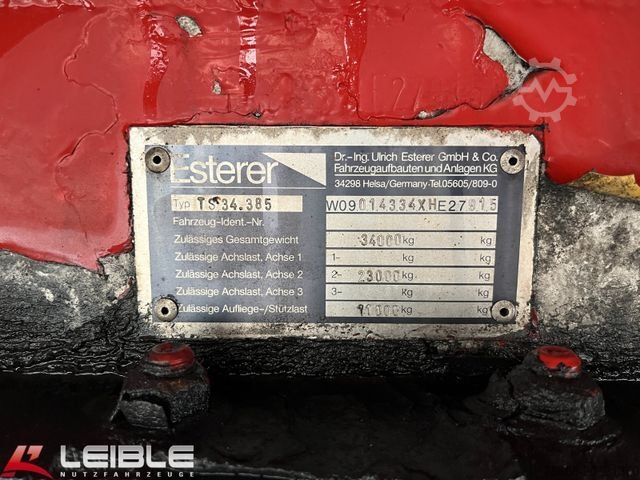 Tanktrailer Esterer TS34385*6 Kammern*Lift/Lenk*ADR FL/AT*