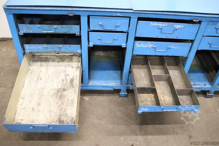 Werkbank met bankschroef unbekannt 2875/1090/H1160 mm