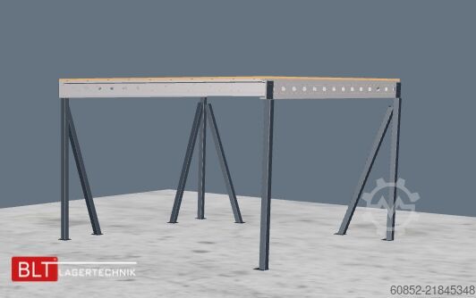 Tároló platform 5x5m Lagerbühne , Belastung : 500kg/qm Unterkante: 3m ,ca. 25qm , Systembühne