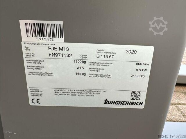 VS-22083 Manipulator de paleti bloc electric Jungheinrich EJE M13 JUNGHEINRICH EJE M13