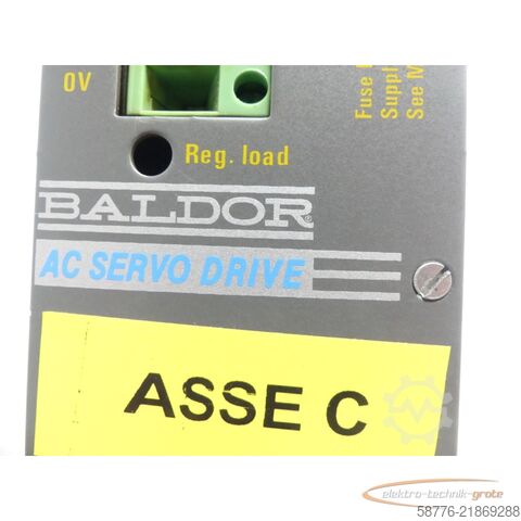 Component Baldor DBSC1005-GAAW-2 Servoantrieb INPUT ID/No: ASR28687G SN: 4699MG17225
