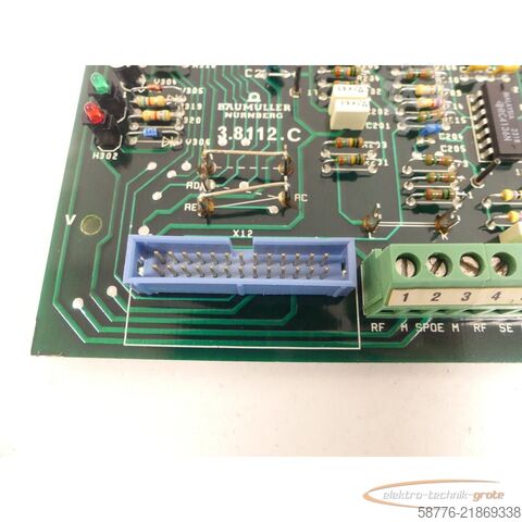 Składnik Baumüller LS 3.8112C Regler Platine