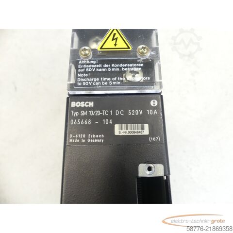 Komponent Bosch SM 10/20-TC /  Servomodul SN: 000848467