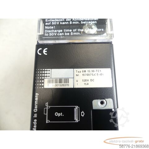Komponent Bosch SM 15/30-TC 1 Servomodul 1070075975-101 SN:001526370