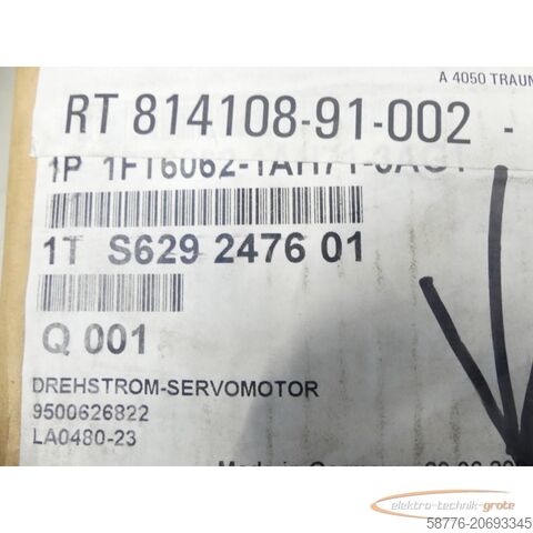 Jednostka sterująca Siemens 1FT6062-1AH71-3AG1 Servomotor SN: 1TS629247601 -  -