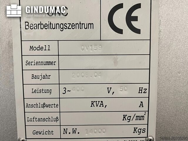 Vertical Machining Centre Pinnacle QV 159