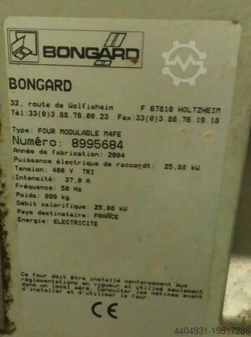 Forno elétrico modular de 2 níveis SOLEO usado BONGARD BONGARD M4FE