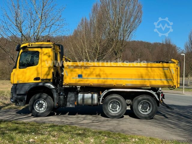 Τρίπλευρο ανατρεπόμενο φορτηγό MERCEDES-BENZ Arocs 5 2653 6x4 Meiller DSK Kipper Mirror Cam