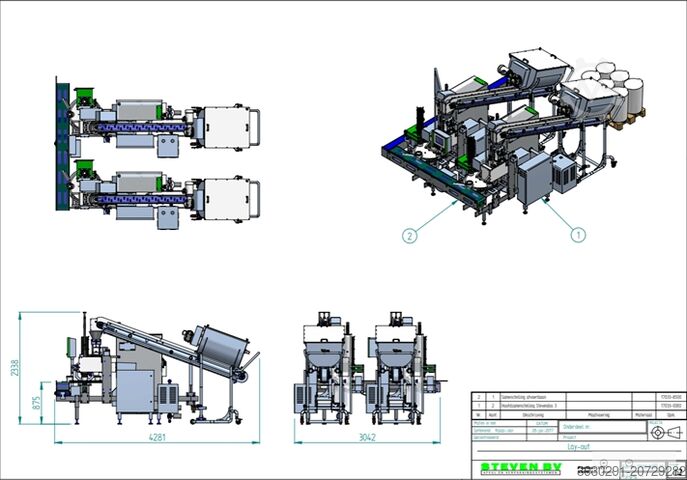 Volume filling machine STEVEN BV Stevendos 02-1